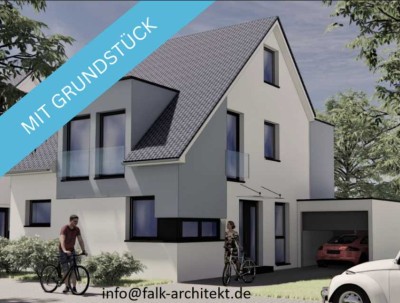 Neubau DHH mit Keller, A+, KfW 40, PV Anlage, Fußbodenheizung,  mit Grundstück zum Festpreis!