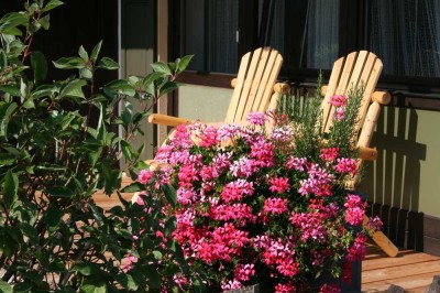 Zirbenholz-Chalet-Appartement mit kleinem Garten