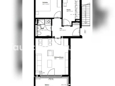 Tauschwohnung: Attraktive, moderne 2-Raumwohnung mit EBK und Balkon