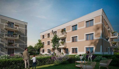 Moderne und neugebaute Wohnung mit zwei Bädern, Aufzug und Keller