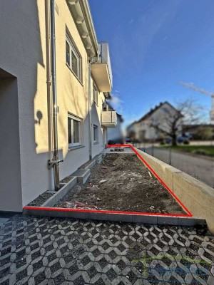 Helle Erdgeschoss-Neubauwohnung im Erstbezug mit Terrasse und Gartenanteil in Gäufelden-Nebringen