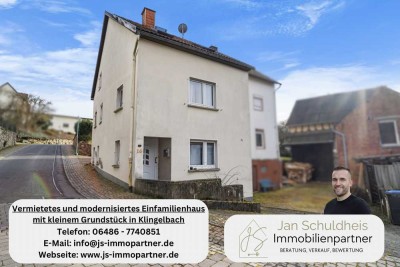 Provisionsfrei! Vermietetes, modernisiertes Einfamilienhaus mit kleinem Grundstück