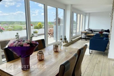 Moderne 4-Zimmer-Wohnung im Penthouse-Stil mit traumhafter Dachterrasse für Singles und Paare