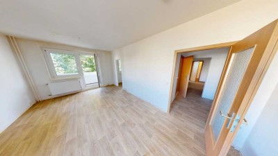 3-Raum-Balkonwohnung nahe Schlossteich