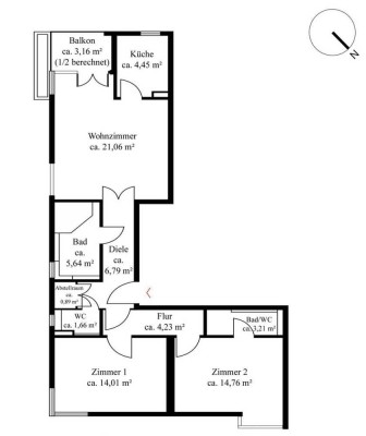 Moderne, teilmöblierte 78 m² Wohnung mit Balkon in München – Ideal für Paare oder kleine Familien