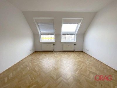Wunderbare 2-Zimmer Wohnung im Dachgeschoß nahe Sonnwendviertel in 1100 Wien zu mieten