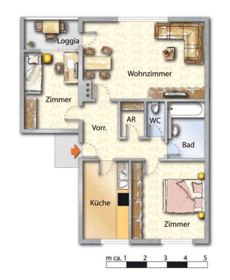 Familien freundlich und 2 Min zum Einkauf/Bahnhof