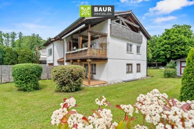 360°| Gemütliches Dachgeschoss mit Holzbalken, Balkon & eigenem Gartenanteil