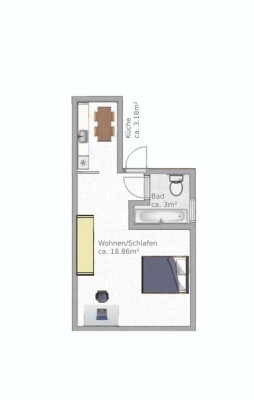 Studentenwohnung in Nähe Uniklinikum, wenige Minuten zum Parkhaus