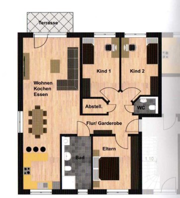 Geschmackvolle 4-Zimmer-Wohnung mit gehobener Innenausstattung mit Balkon und EBK in Offenbach