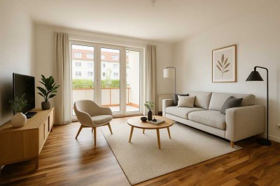 Frisch renovierte 3-Zimmer-Wohnung mit neuer Einbauküche, Gäste-WC und Stellplatz - Erdgeschoss