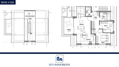 Helle 3 Zimmer + Galerie - Wohnung mit EBK