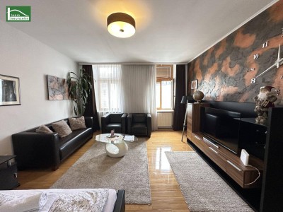 Innenstadt-nahe Lage direkt bei der U1 Vorgartenstraße - Möbliertes Apartment mit Lift im Gebäude! Schlafzimmer in Innenhof-Ausrichtung