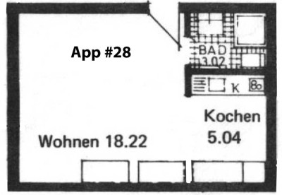 Preiswerte, gepflegte 1-Raum-Wohnung mit gehobener Innenausstattung und EBK in Mehlmeisel