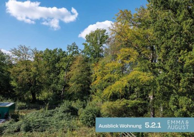 Sonnenstunden & Parkblick vom überdachten Balkon – 4-Zimmer-Wohntraum für Familien in Groß Borstel