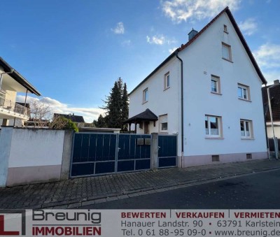 Gepflegtes, vermietetes 2-Familienhaus mit Nebengebäude, Doppelgarage & Freisitz in Zellhausen