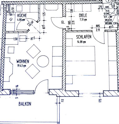 2-Zimmer-Wohnung mit Balkon in Traunstein