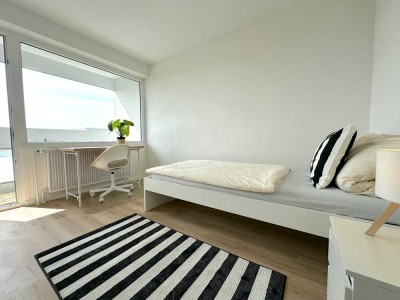 � 4er-Penthouse-WG | Zimmer 4 mit Balkon nur 660€ warm | Erstbezug & möbliert �