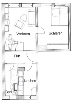 2-Raum-Eigentumswohnung in Crimmitschau