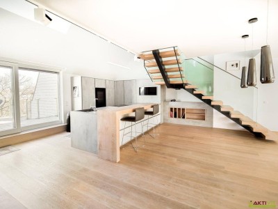 Exklusives Penthouse mit 145 m² Terrassen und Panoramablick im eleganten Hietzing. Inkl. Liftzugang und Tiefgarage.