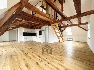 F&D | Alt küsst Neu - außergewöhnliche Maisonettewohnung im ehemaligen Roth-Areal