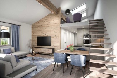 4 Zi. Wohnung mit Galerie und 2 Balkone