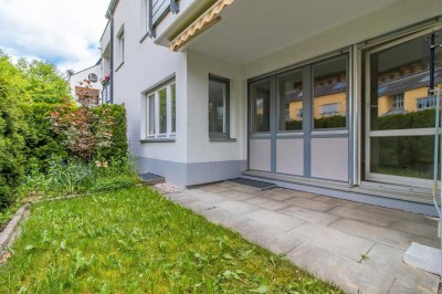 ab 1.5:  Attraktive 3-Zi.-EG-Wohnung mit Garten, Terrasse, Balkon, TG-Stellplatz, EBK ablösbar