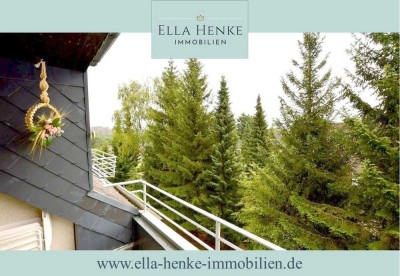 Helle, gemütliche Maisonette-Wohnung mit Balkon + Garage in guter Lage von Braunlage.