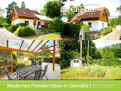 Modernes Niedrigenergiehaus auf wunderschönem Grundstück in Seenähe