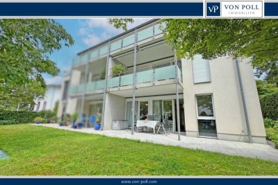 Wohnen am Schloßpark ! 3 ZKB mit zwei Terrassen und Tiefgaragenstellplätzen!
