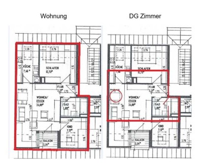 4,5-Zimmer-Maisonette-Wohnung mit guter Innenausstattung und Balkon