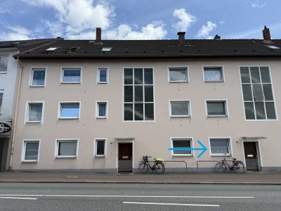 Vermietet 1-Zimmerwohnung im Erdgeschoss