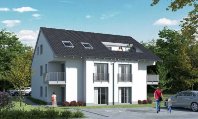 Neubau! Provisionsfrei! Sonnige 3-Zimmer-Erdgeschosswohnung mit Terrasse und Garten