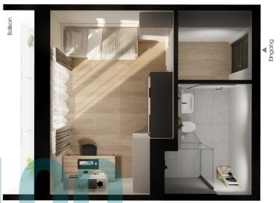 Modernes Studenten-Apartment in Top-Lage in Deggendorf - Neubau, möbliert