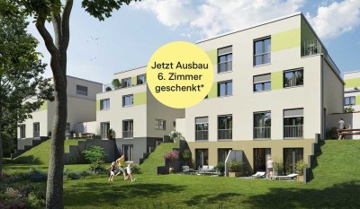 Modernes Haus mit zwei Terrassen