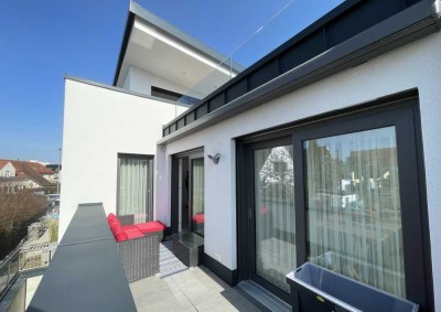 Neuwertige 4Zi.-Wohnung mit 2 Terrassen und hochwertiger Ausstattung im Herzen Gersthofens
