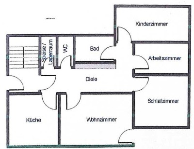 Freundliche 4-Zimmer-Erdgeschosswohnung mit Terrasse und Einbauküche in Ebern