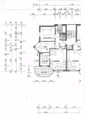 Gepflegte 3-Raum-Wohnung mit Balkon und Einbauküche in Murrhardt