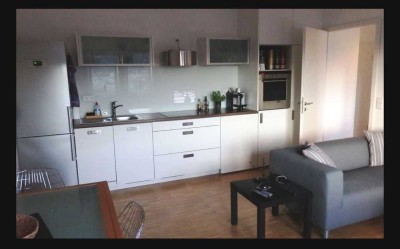 Schöne, helle, moderne DG-Wohnung mit TL-Bad, voll möbiliert, Waschtrockner, Nähe Daimler UT