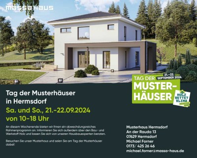 Tag der Musterhäuser am Sa. und So. 21.-22.09.2024 in Hermsdorf