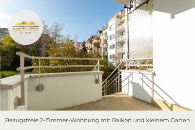 ** Bezugsfreie 2-Zimmer-Wohnung mit Balkon und kleinem Garten im Zentrum-Süd **