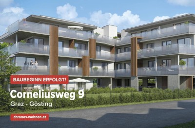 BAUBEGINN ERFOLGT! Neubauprojekt in Ruhelage in Gösting! 2-Zimmerwohnung mit Süd-Balkon!