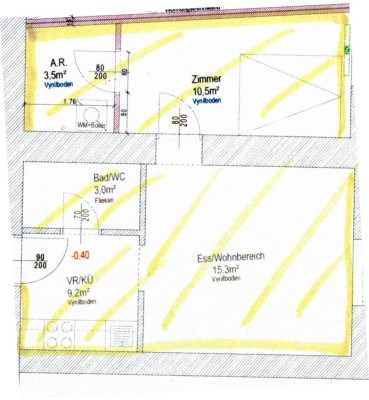 Kleine Wohnung mit Balkon