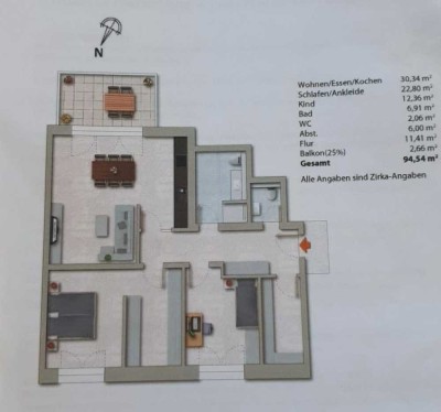 Erstbezug mit Balkon und Einbauküche: Schöne 3-Raum-Wohnung in Wittlich