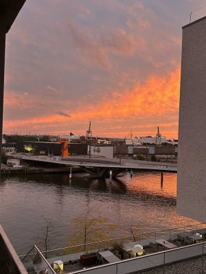 Möblierte 2-Zimmer-Wohnung mit Wasserblick in der Hafencity