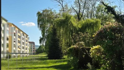 Preiswerte, gepflegte 3-Raum-Wohnung im 4. OG mit EBK + Balkon + großem Keller