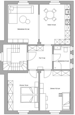 Sanierte 3-Zimmer-Wohnung in Mülheim Oberdümpten