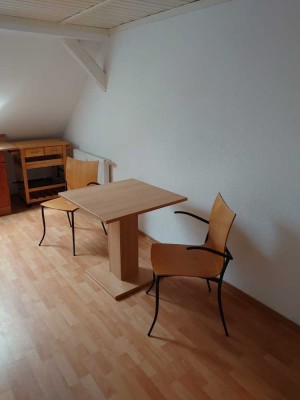 Ab sofort frei ! 1 ZKB im DG mit Einbauküche /teilmöbliert in Nordhausen-Zentrum  zu vermieten !