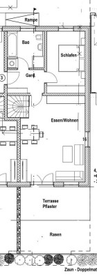 2/3-Zi. Gartenwohnung mit Küche und Wohnkeller