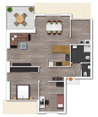 2x Schöne 3-Zimmer-Penhouse-Wohnung in Eschweiler (Erstbezug)